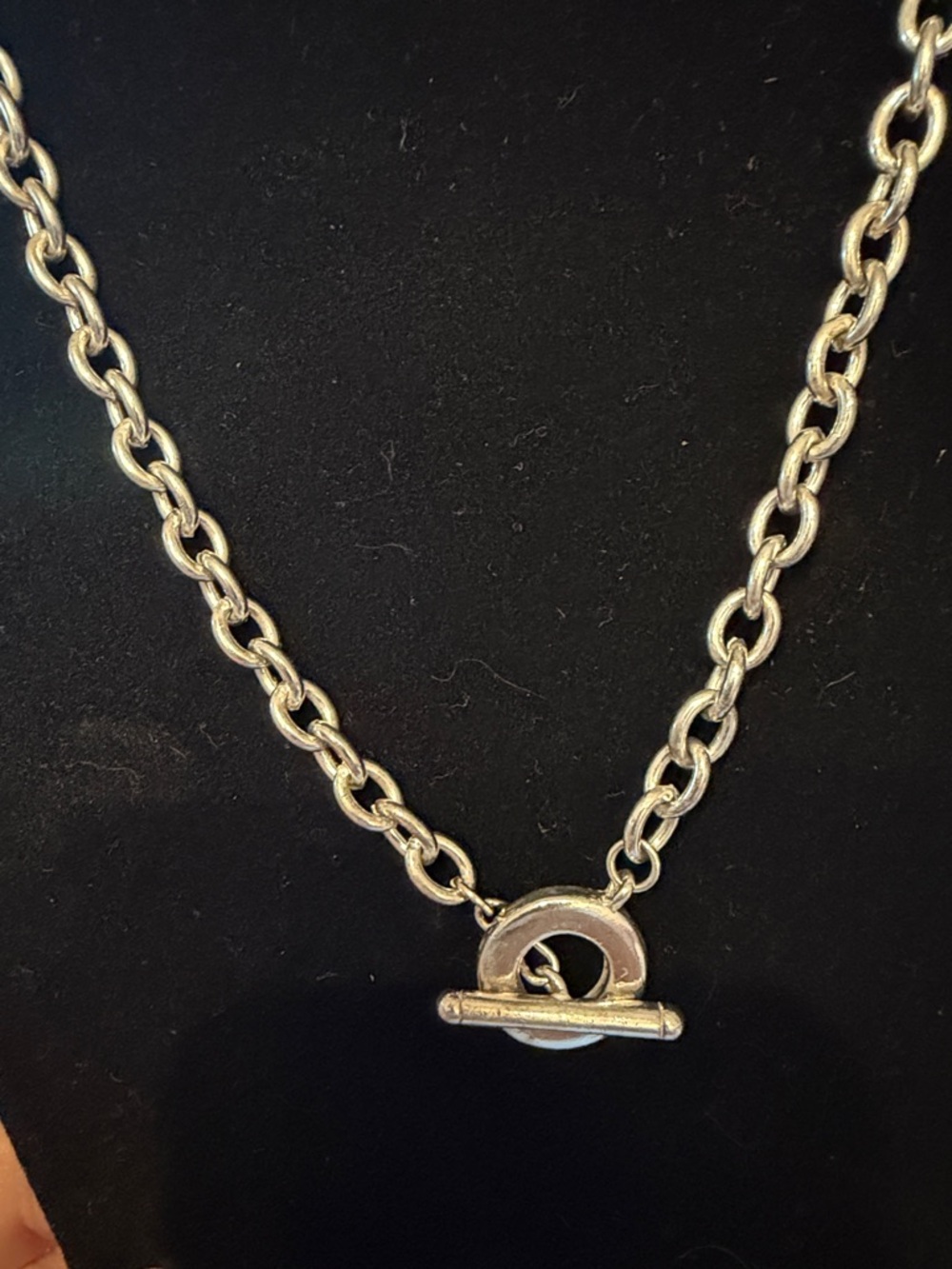 Source Unknown Silver-Tone Toggle Chain Necklace - Picture 2 of 3